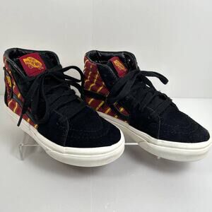 VANS Sk8-Hi Harry Potter Youth Size 13 Black Maroon Gold Gryffindor